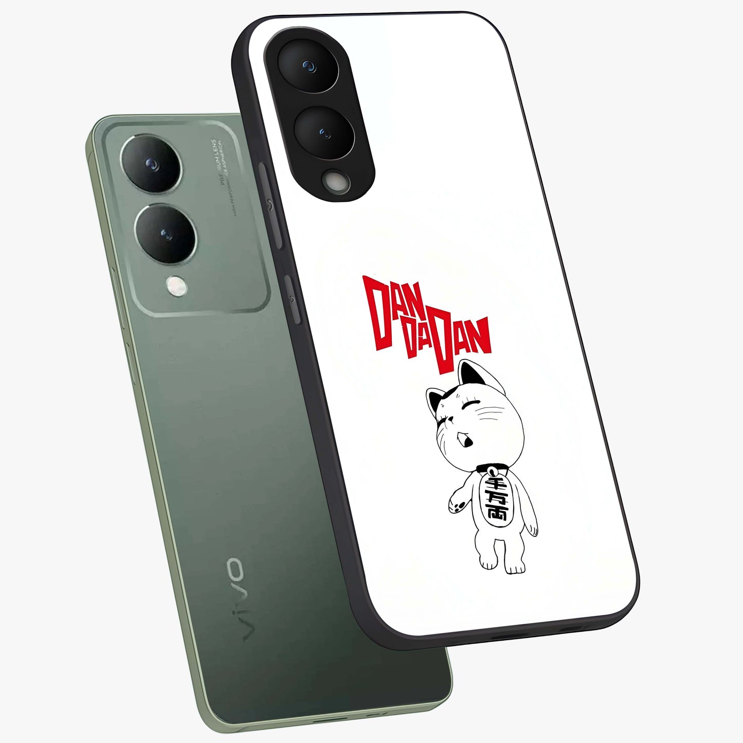 Playful Spirit Charm Glass Case displayed in angled mockup highlighting lively decorative design with playful aesthetic style.