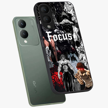 Relentless Power Focus Glass Case displayed in angled mockup highlighting bold statement design with modern aesthetic style.