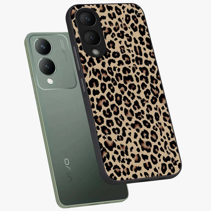 Savage Chic Pattern Glass Case displayed in angled mockup highlighting bold fashion inspired design with chic aesthetic.