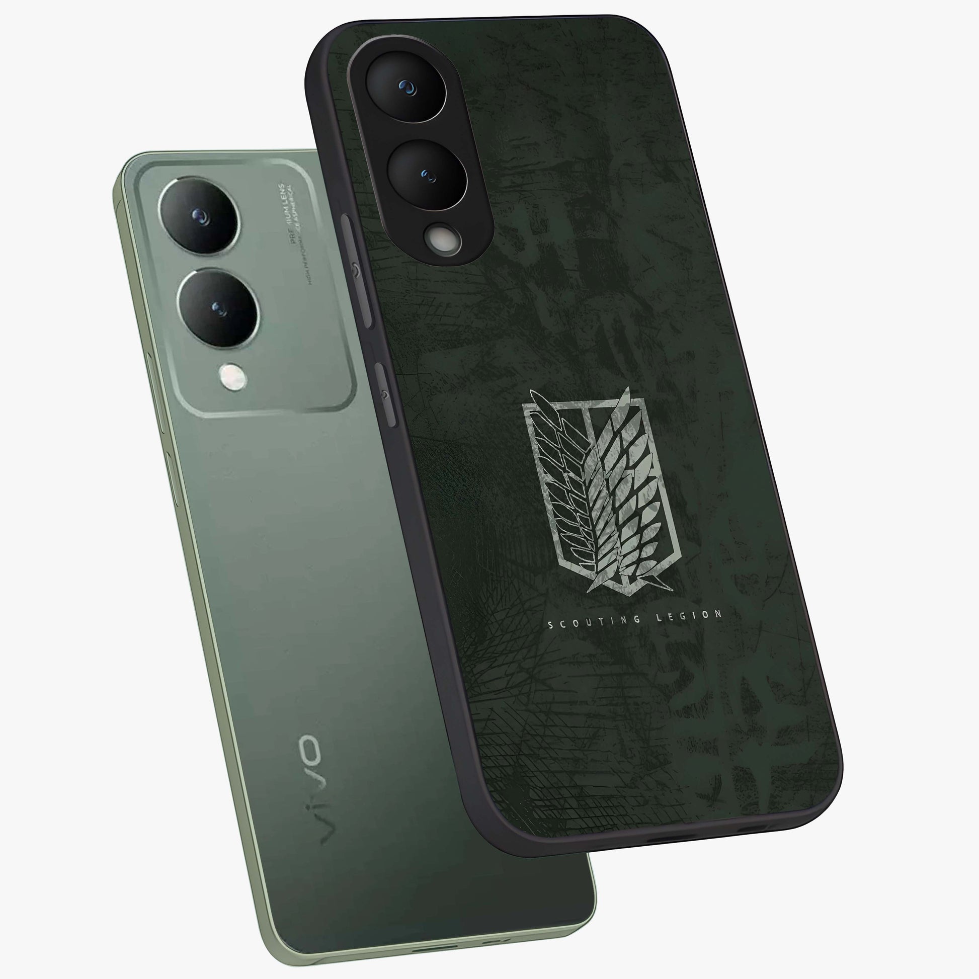 Wings Of Freedom Glass Case displayed in angled mockup highlighting graceful wing design with inspirational aesthetic.