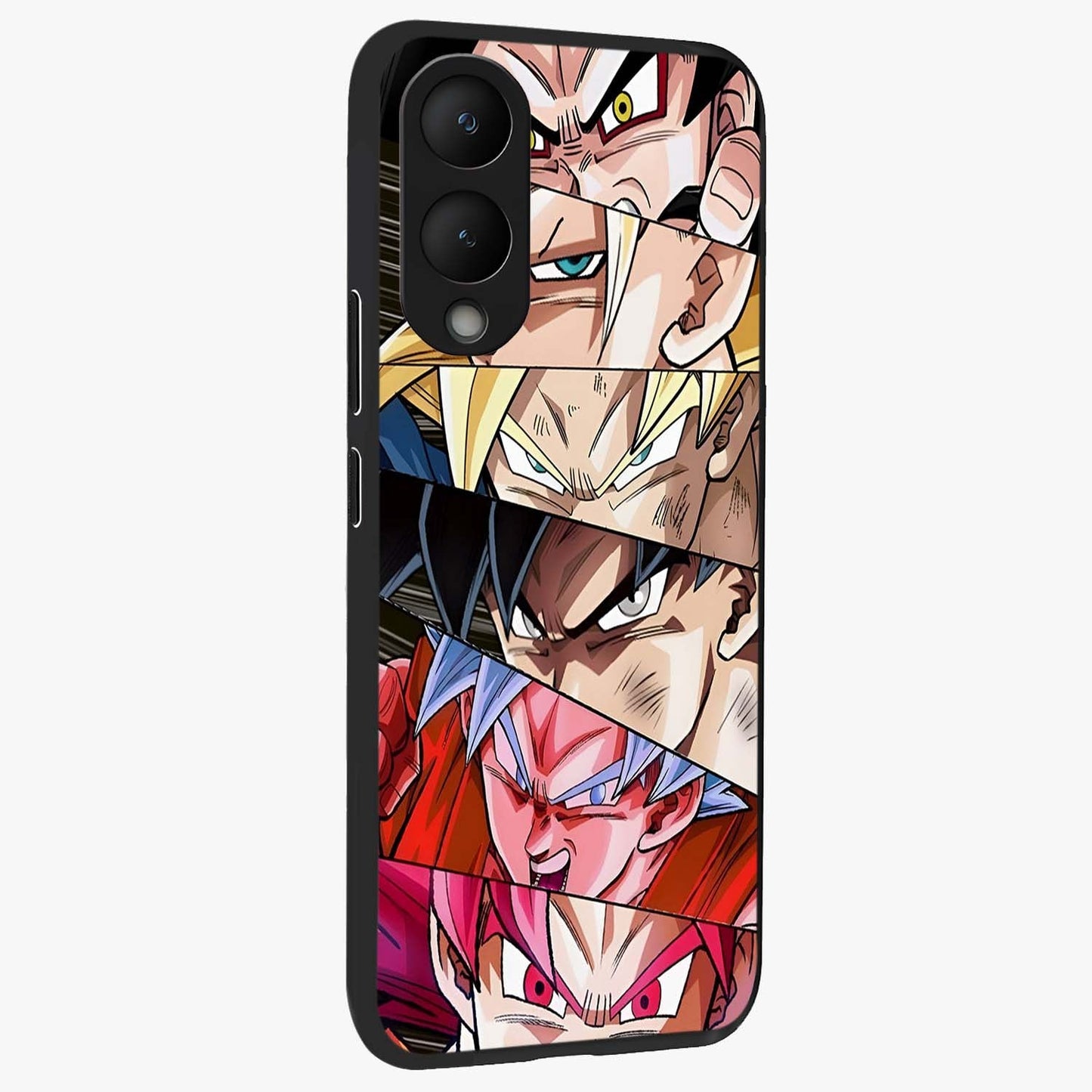 Anime Character Glass Case upright view showcasing expressive anime artwork with bold graphic style.