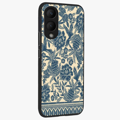 Heirloom Wild Bloom Glass Case upright view showcasing delicate wildflower artwork with timeless floral theme.