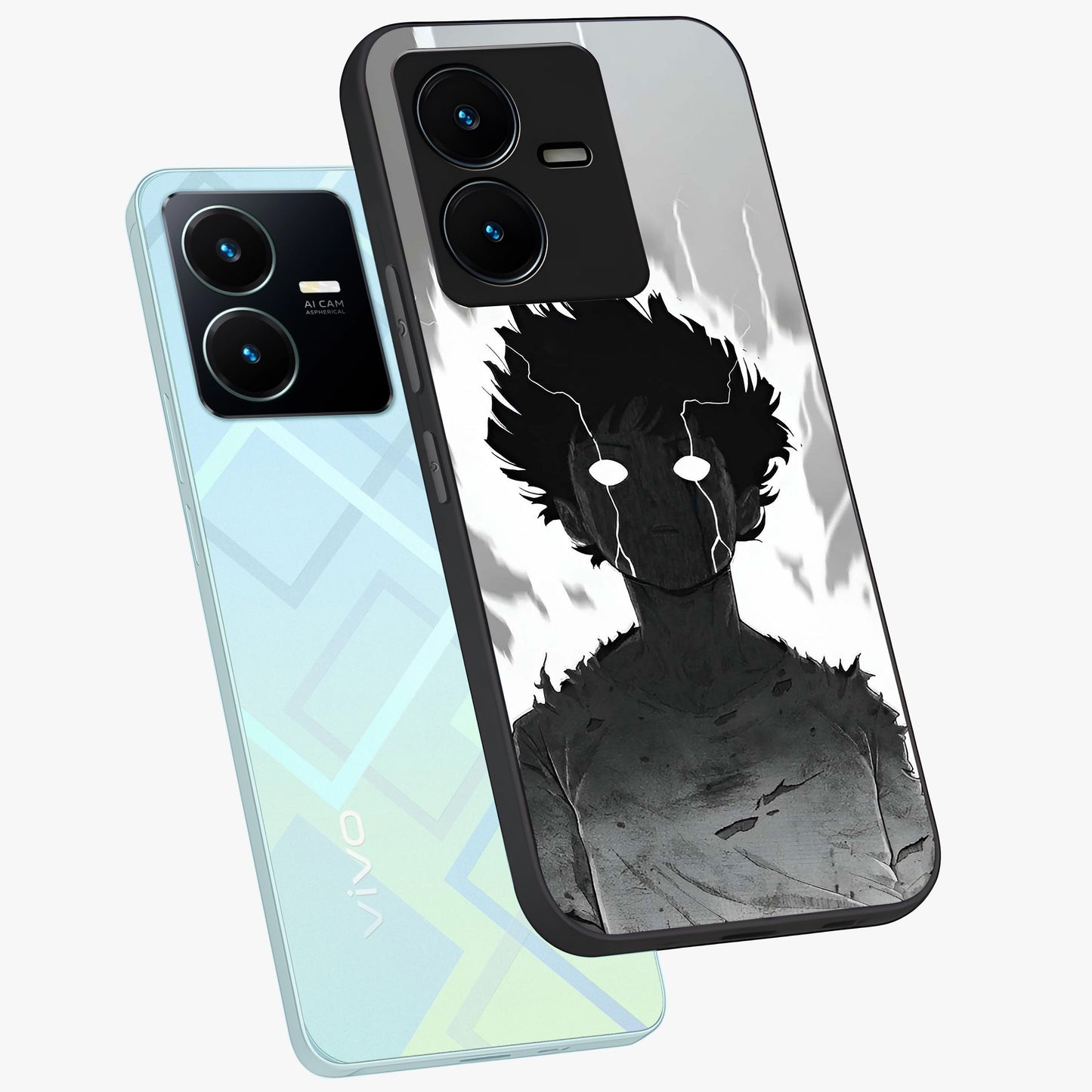 Awakened Inner Rage Glass Case displayed in angled mockup highlighting powerful graphic design and bold artistic theme.