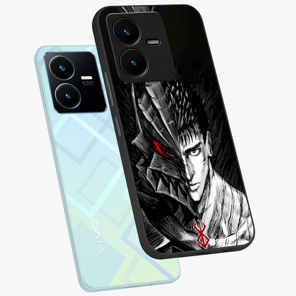 Berserker Blood Oath Glass Case displayed in angled mockup highlighting dark fantasy graphic design and powerful theme.
