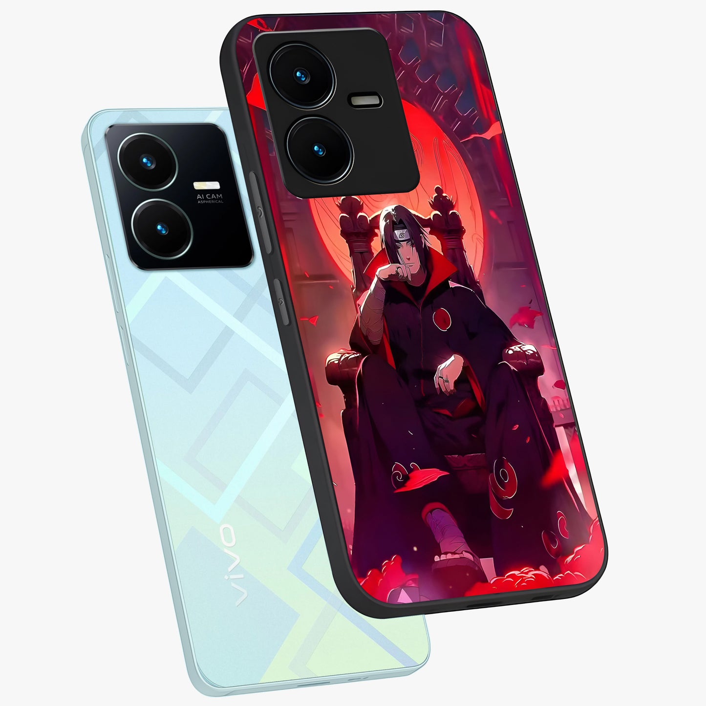 Blood Moon Sovereign Glass Case displayed in angled mockup highlighting dark celestial moon design and dramatic theme.
