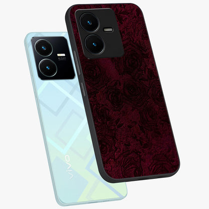Crimson Fade Flow Glass Case displayed in angled mockup highlighting smooth gradient design with modern aesthetic style.