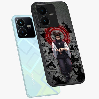 Cursed Ritual Ascension Glass Case displayed in angled mockup highlighting mystical ritual illustration with supernatural aesthetic.