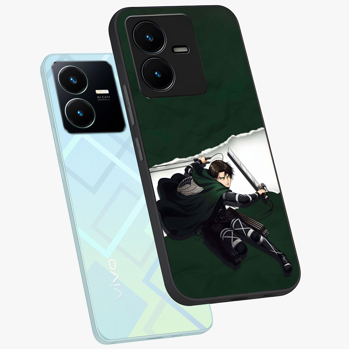 Emerald War Vanguard Glass Case displayed in angled mockup highlighting intense battle inspired design with emerald tone aesthetic.