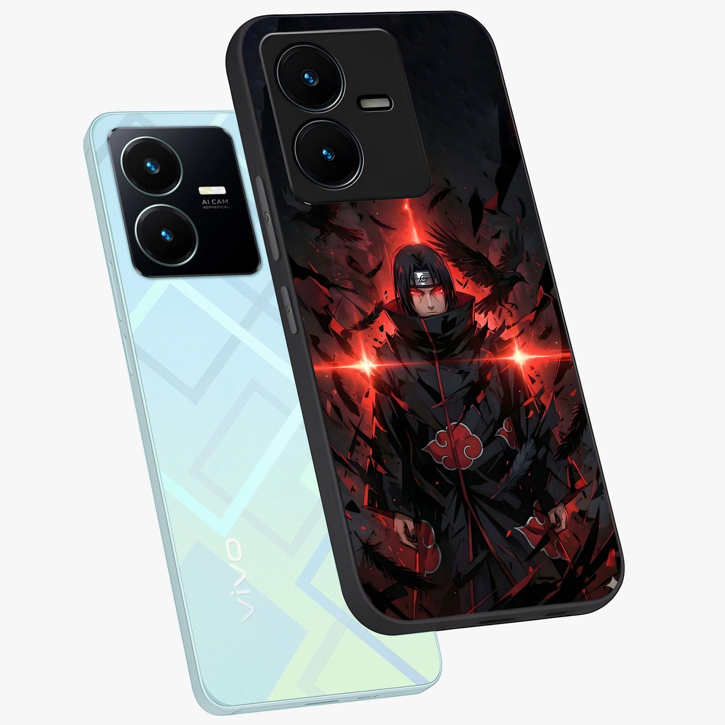 Focused Blade Discipline Glass Case displayed in angled mockup highlighting clean minimal text artwork with modern aesthetic style.