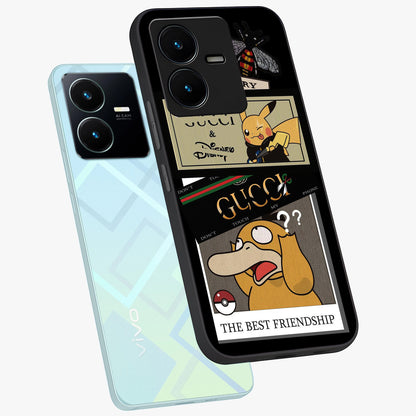 Gucci Play Mashup Glass Case displayed in angled mockup highlighting stylish fashion mashup design with bold aesthetic.