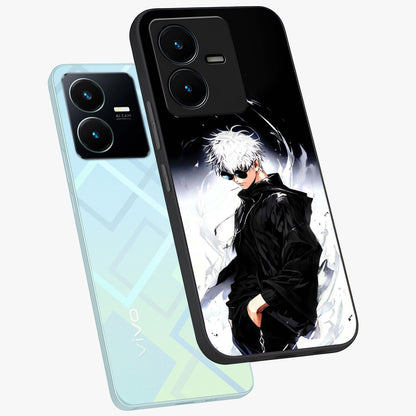 Limitless Shadow King Glass Case displayed in angled mockup highlighting dramatic dark hero design with intense aesthetic.
