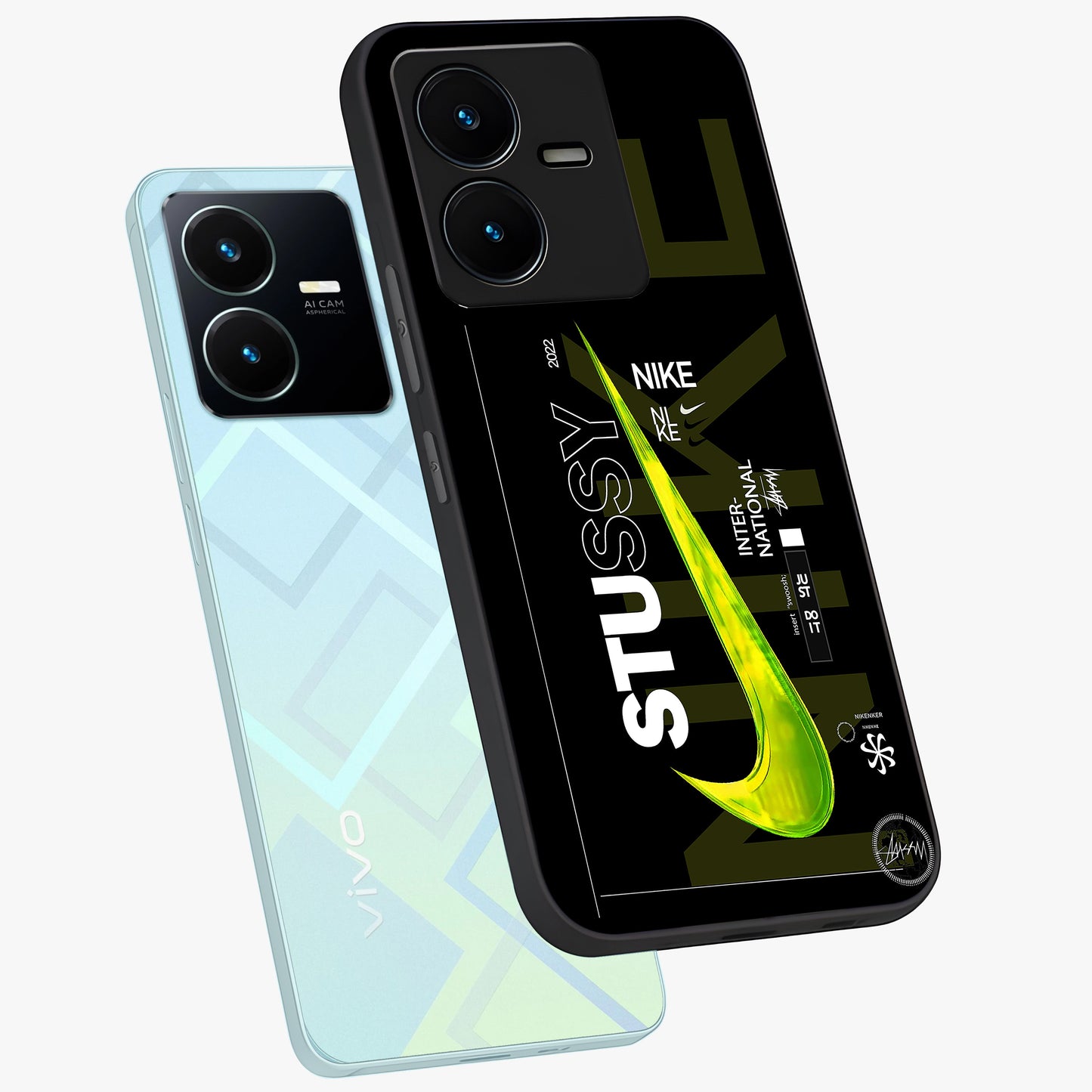 Neon Street Edition Glass Case displayed in angled mockup highlighting vibrant urban design with bold street aesthetic.