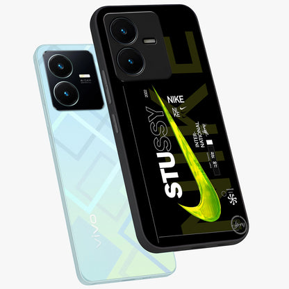 Neon Street Edition Glass Case displayed in angled mockup highlighting vibrant urban design with bold street aesthetic.