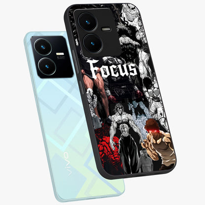 Relentless Power Focus Glass Case displayed in angled mockup highlighting bold statement design with modern aesthetic style.