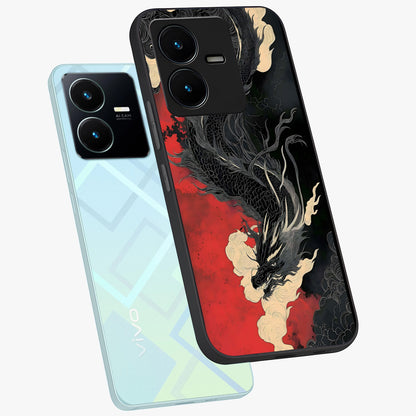 Shadow Dragon Fury Glass Case displayed in angled mockup highlighting powerful dragon illustration with dark fantasy aesthetic.