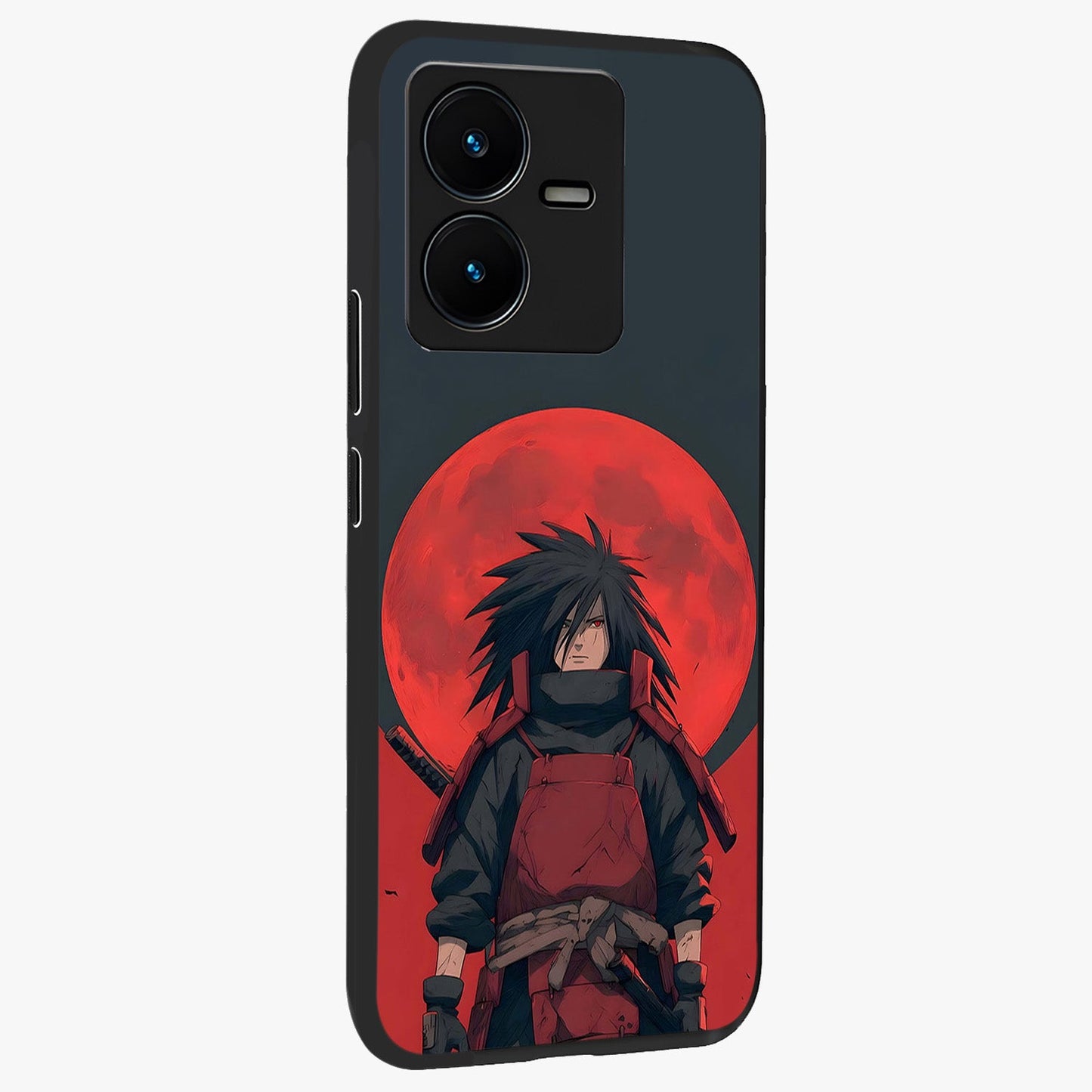 Crimson Moon Warlord Glass Case upright view showcasing powerful warlord artwork with dark celestial theme.