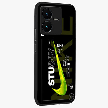 Neon Street Edition Glass Case upright view showcasing colorful neon artwork with modern street culture theme.