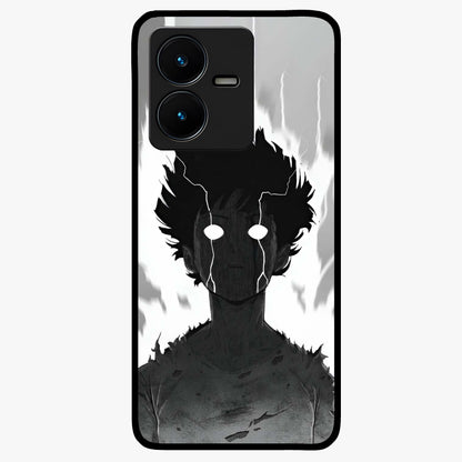 Awakened Inner Rage Glass Case showing flat back view with intense artistic artwork and glossy glass finish.