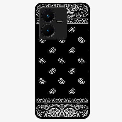 Retro Rebel Threads Glass Case showing flat back view with vintage street style artwork and glossy glass finish.