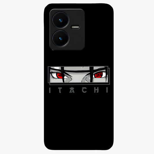 Scarlet Gaze Dominance Glass Case showing flat back view with striking red themed artwork and glossy glass finish.