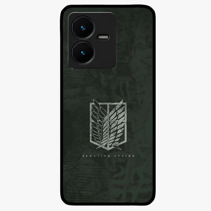 Wings Of Freedom Glass Case showing flat back view with symbolic wings artwork and glossy glass finish.