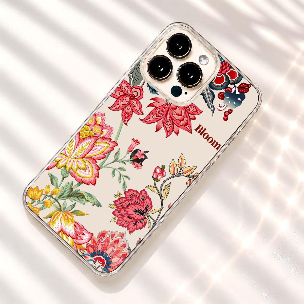Vintage Floral Bloom Clear Silicon Cover