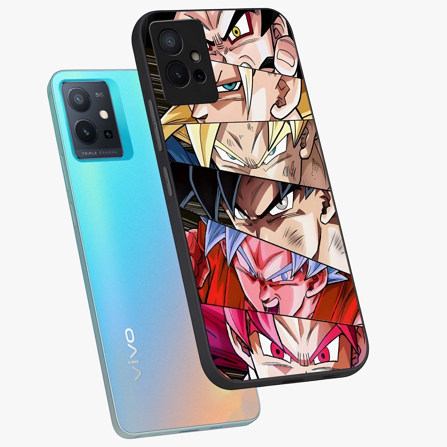 Anime Character Glass Case displayed in angled mockup highlighting colorful anime character illustration.