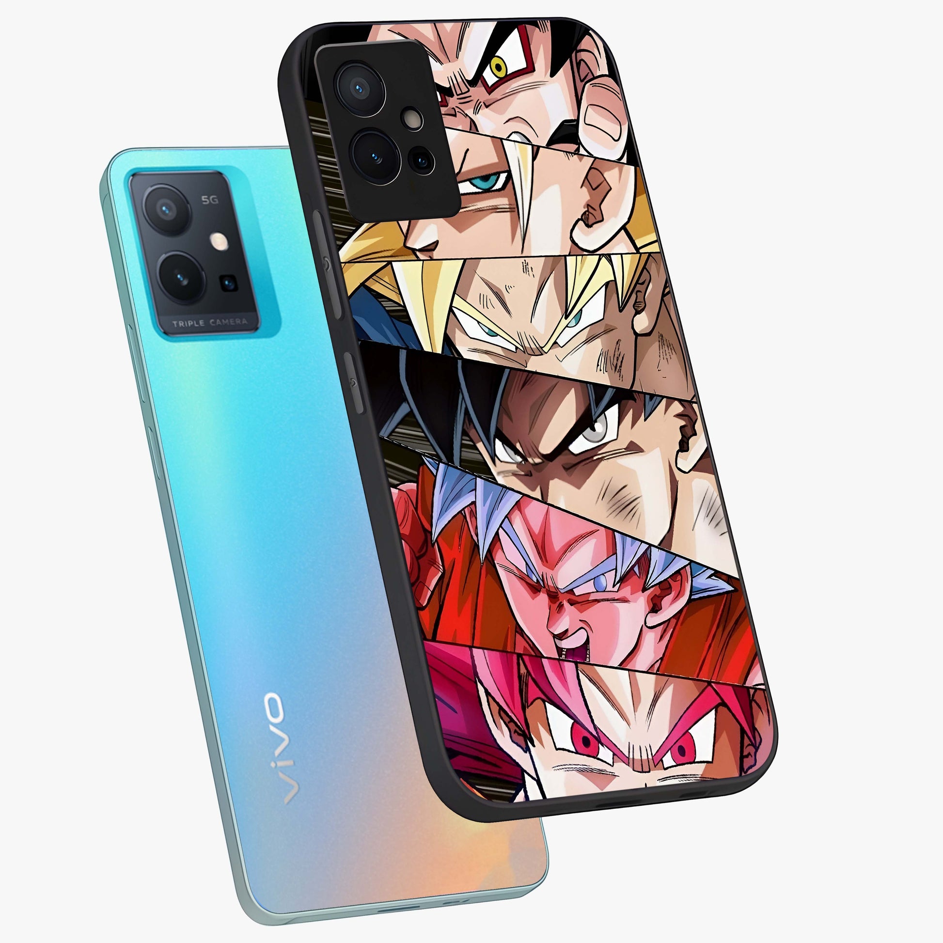 Anime Character Glass Case displayed in angled mockup highlighting colorful anime character illustration.