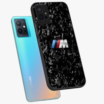 Carbon Speed Mark Glass Case displayed in angled mockup highlighting racing inspired carbon design and sleek aesthetic style.