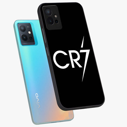 Cr7 Elite Strike Glass Case displayed in angled mockup highlighting powerful sports graphic with bold athletic theme.