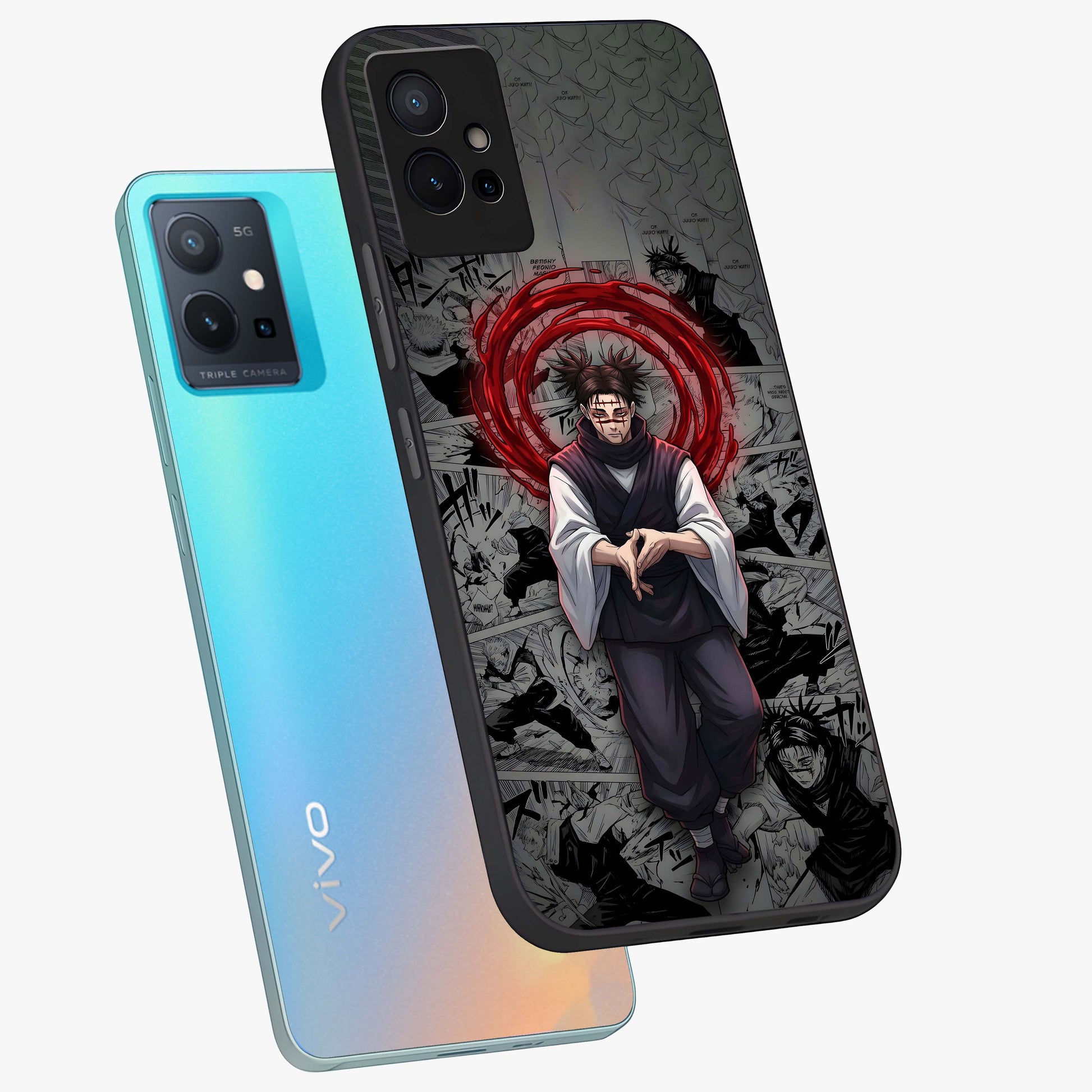 Cursed Ritual Ascension Glass Case displayed in angled mockup highlighting mystical ritual illustration with supernatural aesthetic.