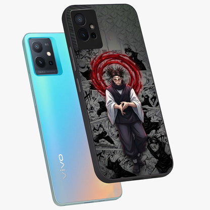 Cursed Ritual Ascension Glass Case displayed in angled mockup highlighting mystical ritual illustration with supernatural aesthetic.