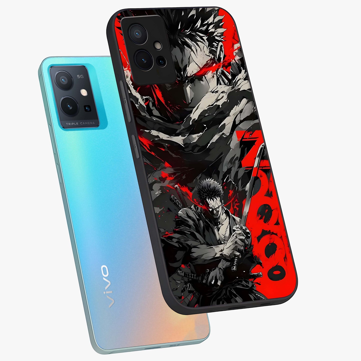 Demon Sword Resolve Glass Case displayed in angled mockup highlighting powerful demon sword illustration with dark fantasy aesthetic.