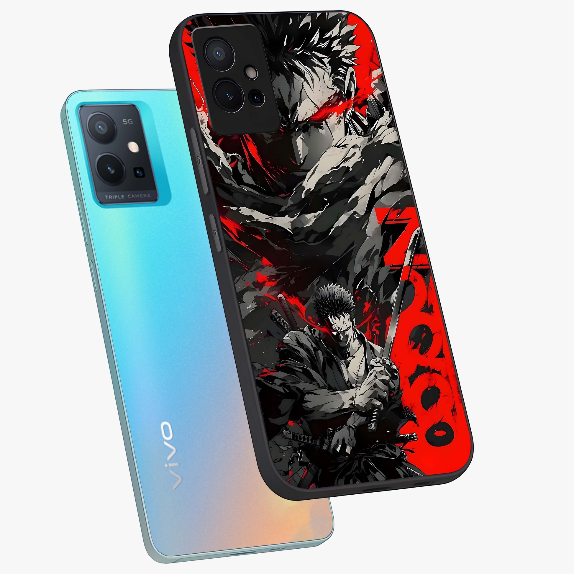 Demon Sword Resolve Glass Case displayed in angled mockup highlighting powerful demon sword illustration with dark fantasy aesthetic.