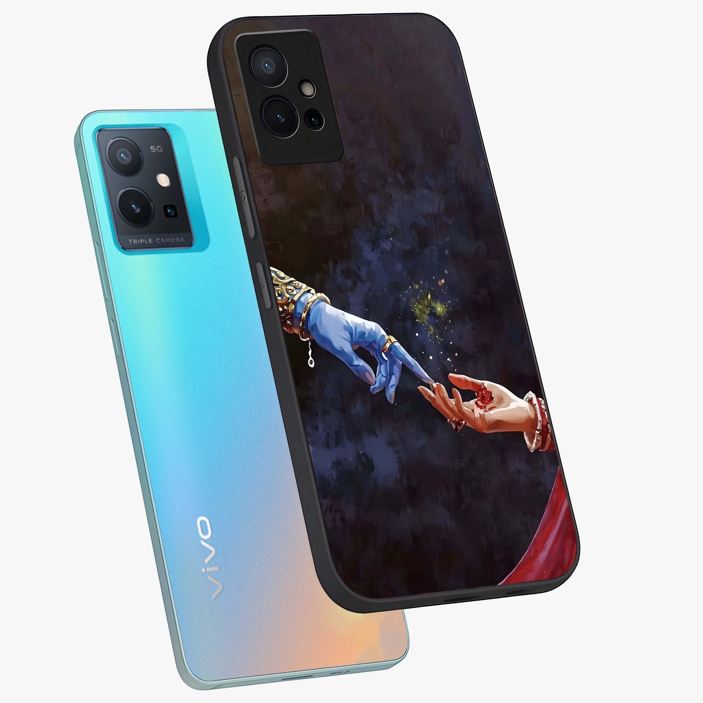 Divine Touch Eternal Glass Case displayed in angled mockup highlighting elegant divine inspired design with calm aesthetic style.