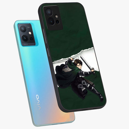 Emerald War Vanguard Glass Case displayed in angled mockup highlighting intense battle inspired design with emerald tone aesthetic.