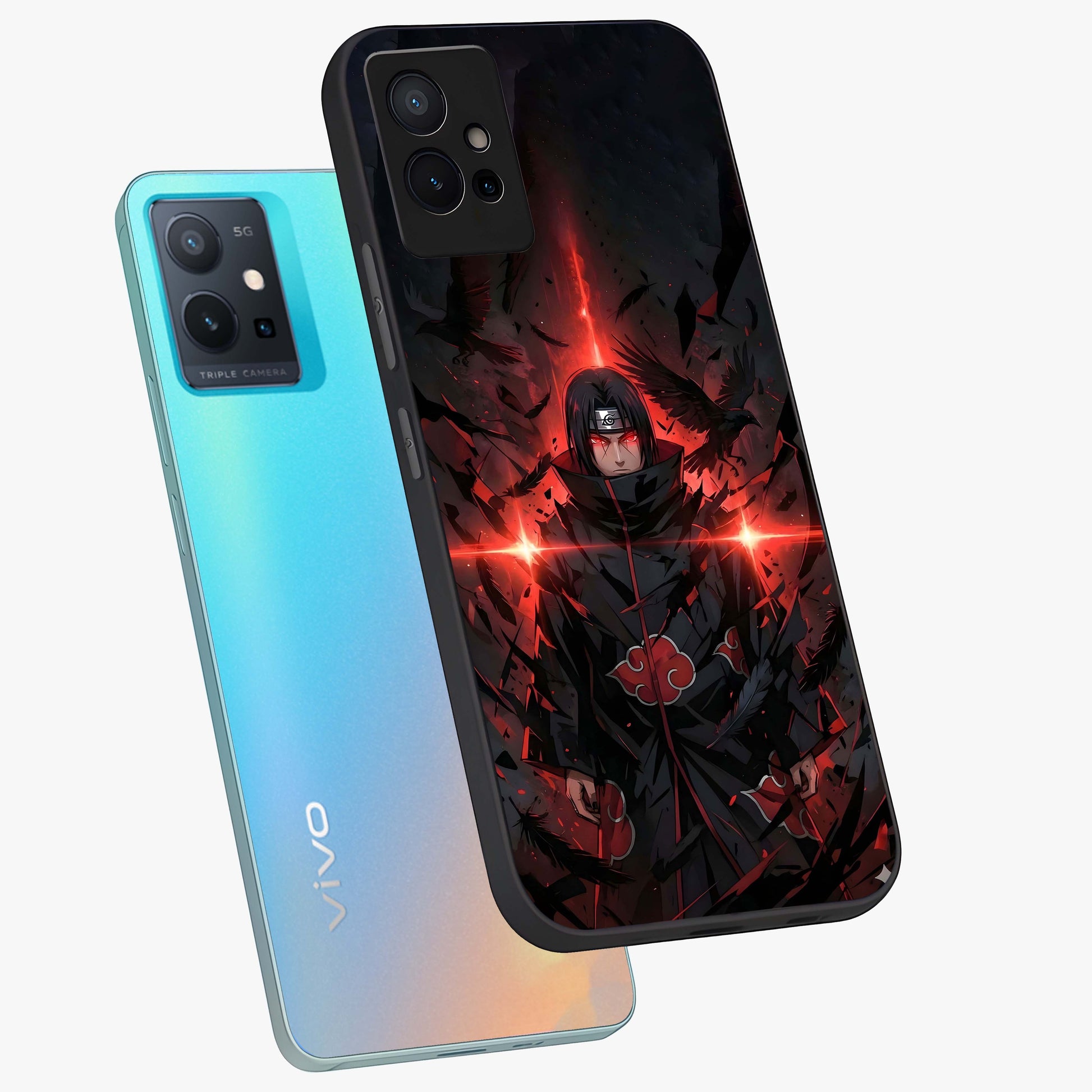 Focused Blade Discipline Glass Case displayed in angled mockup highlighting clean minimal text artwork with modern aesthetic style.