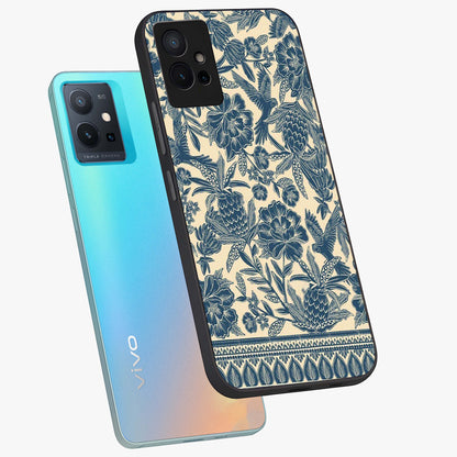 Heirloom Wild Bloom Glass Case displayed in angled mockup highlighting botanical bloom design with classic aesthetic style.