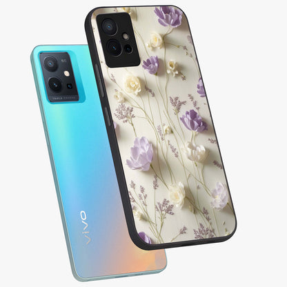 Lilac Breeze Harmony Glass Case displayed in angled mockup highlighting calm lilac breeze design with soothing aesthetic style.