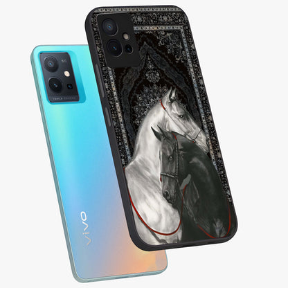 Majestic Ride Legacy Glass Case displayed in angled mockup highlighting sleek vehicle design with bold racing aesthetic.