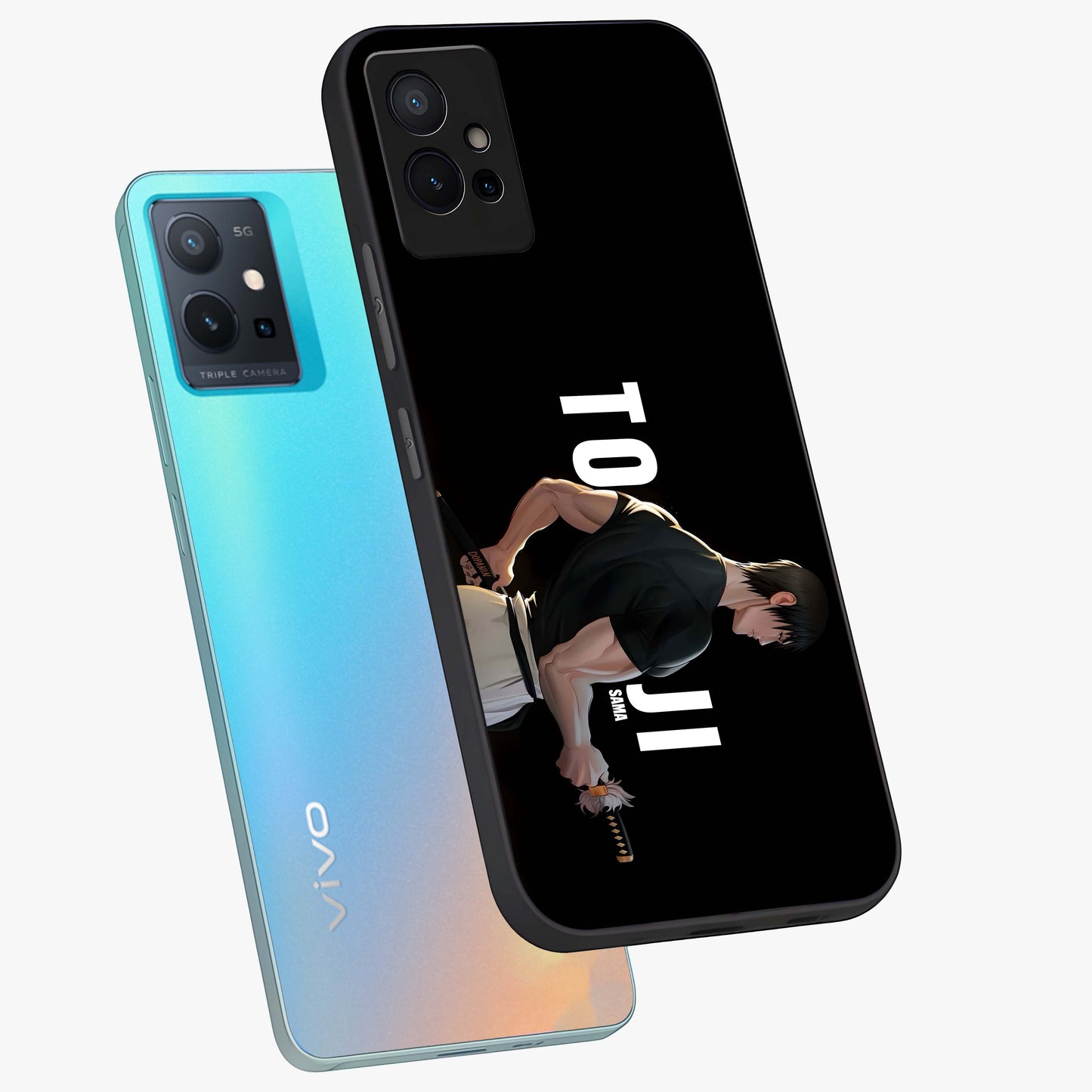 Midnight Blade Resolve Glass Case displayed in angled mockup highlighting powerful blade illustration with dramatic dark aesthetic.