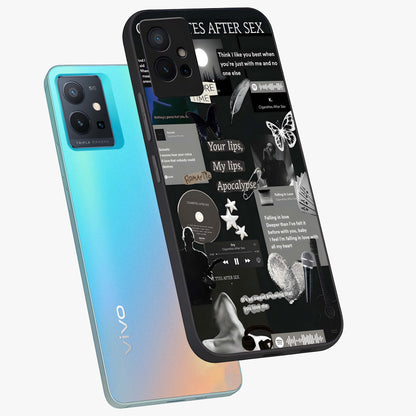 Midnight Love Echo Glass Case displayed in angled mockup highlighting elegant love inspired design with deep aesthetic style.