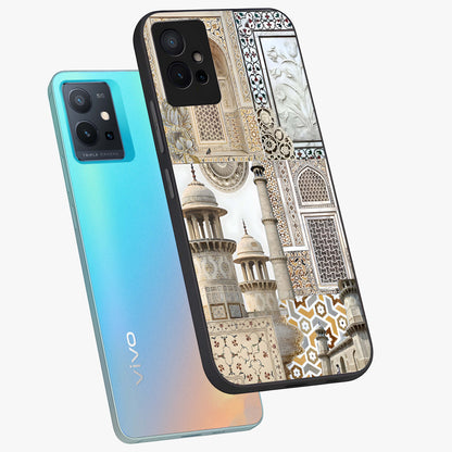 Mughal Marble Legacy Glass Case displayed in angled mockup highlighting elegant heritage marble artwork with royal aesthetic.