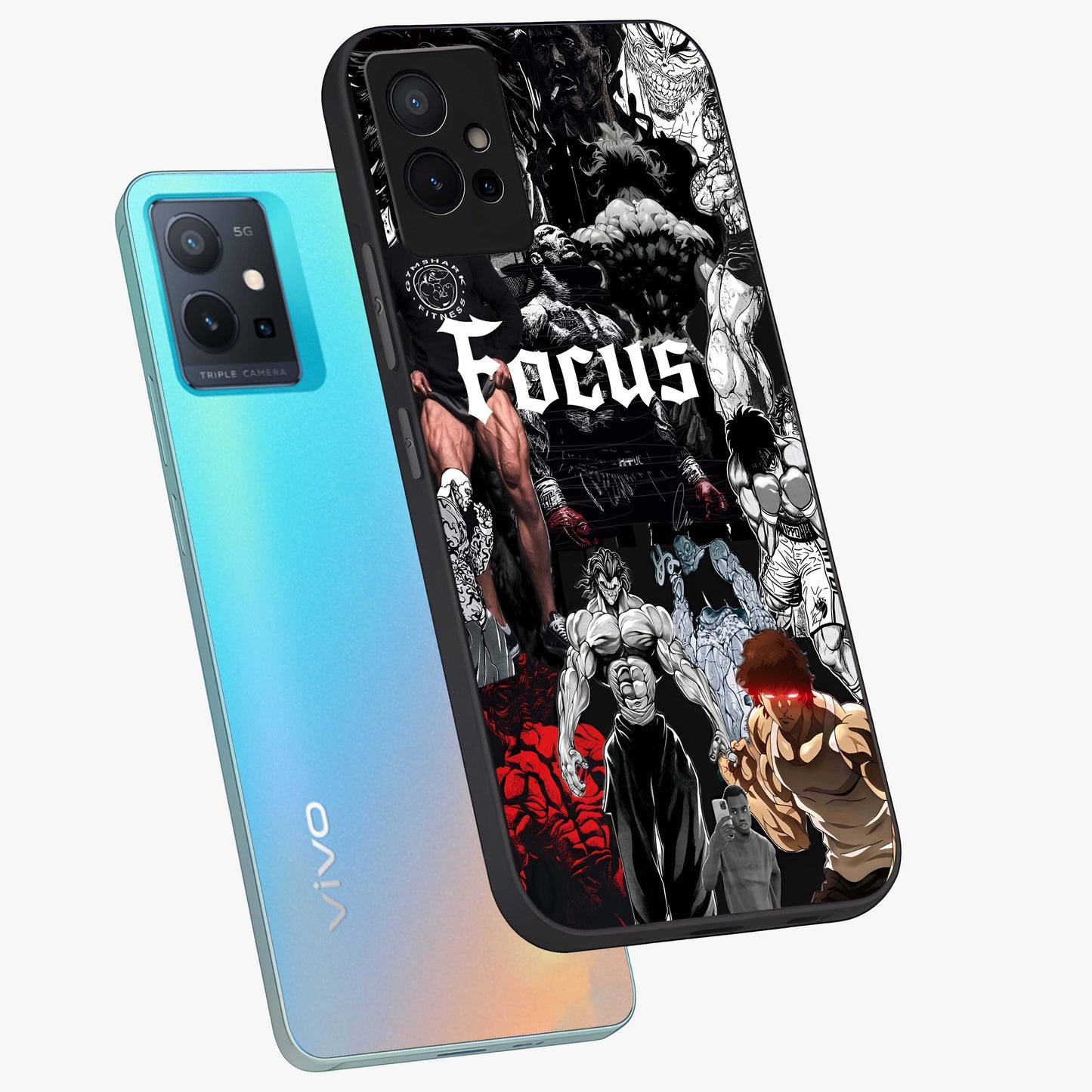 Relentless Power Focus Glass Case displayed in angled mockup highlighting bold statement design with modern aesthetic style.