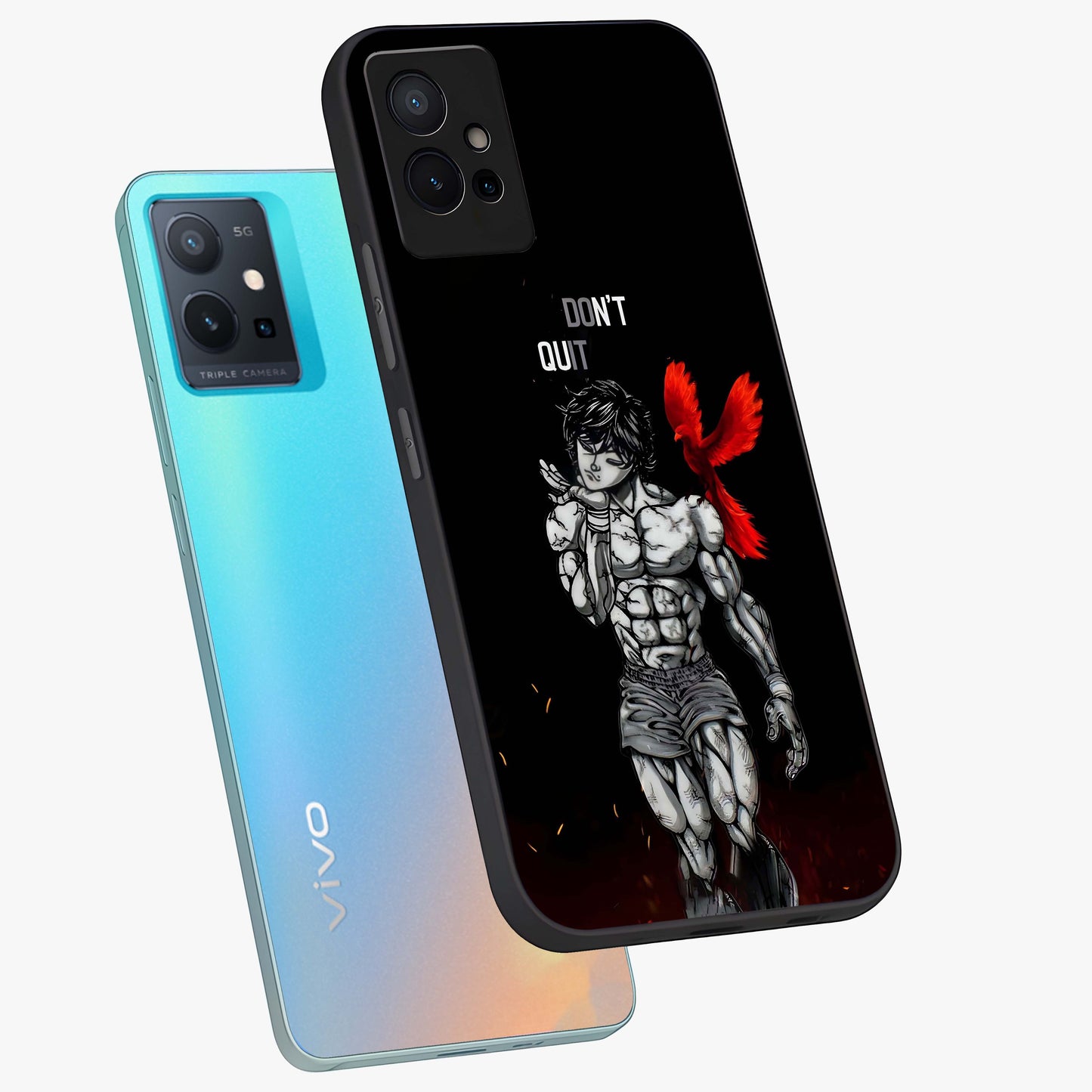 Rise Beyond Limits Glass Case displayed in angled mockup highlighting inspiring message design with modern aesthetic style.