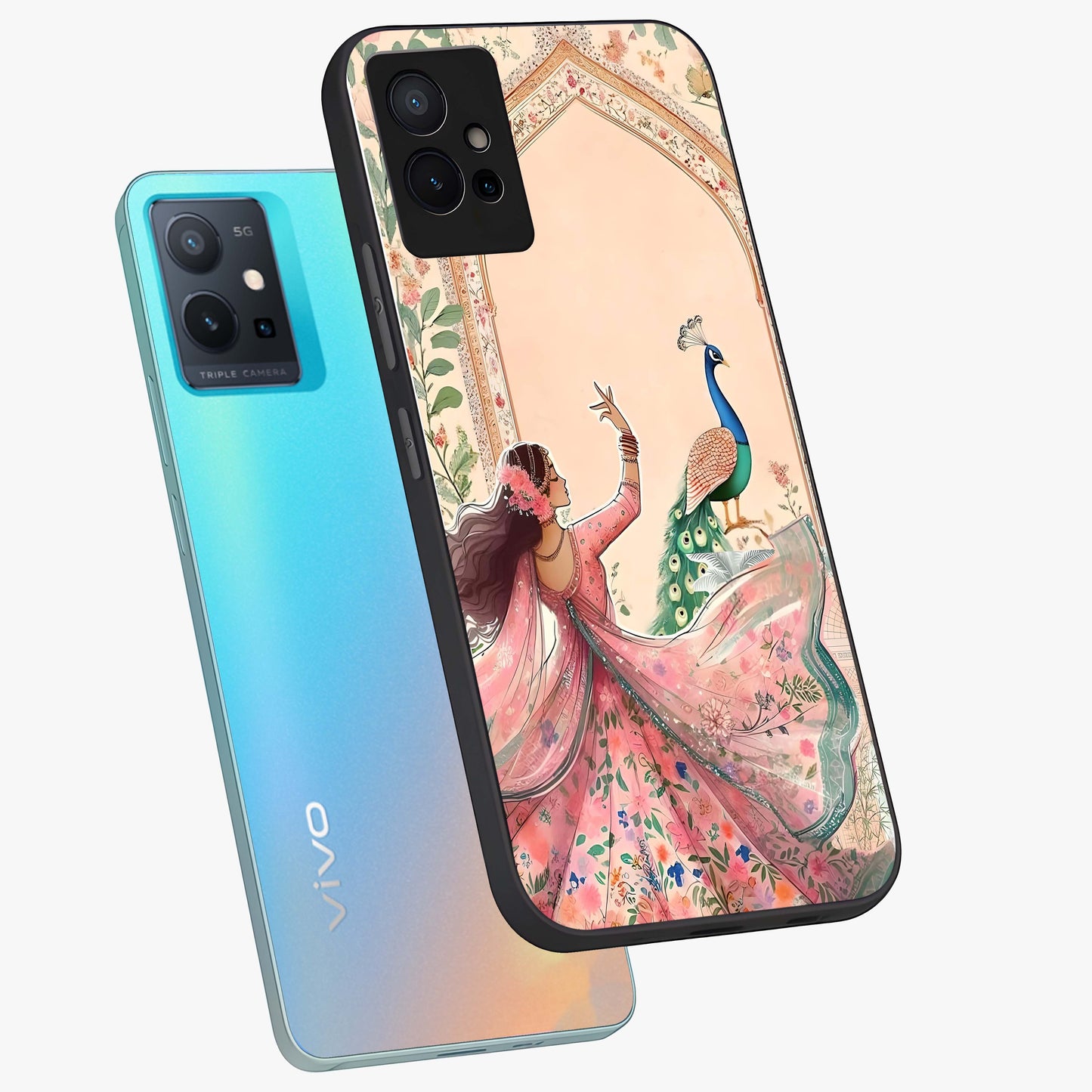 Royal Grace Muse Glass Case displayed in angled mockup highlighting graceful design with refined royal aesthetic.