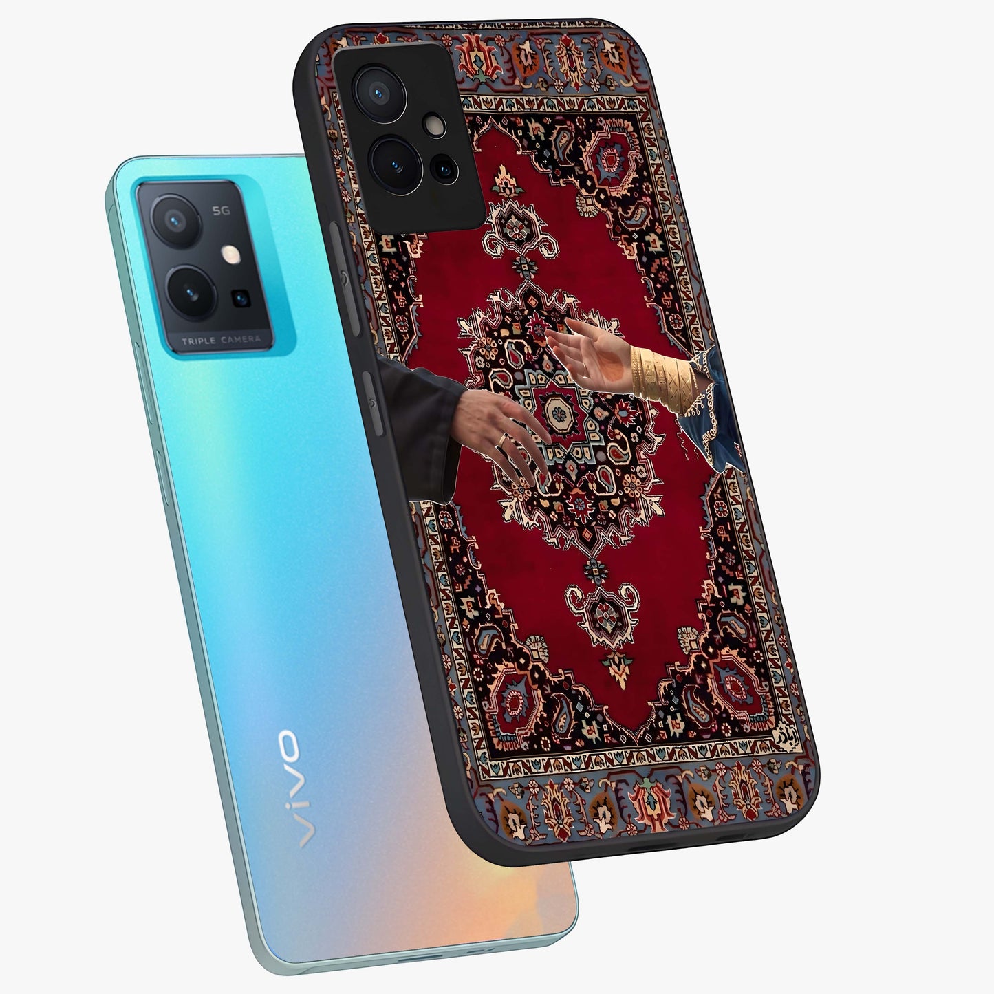 Royal Touch Reach Glass Case displayed in angled mockup highlighting sophisticated design with refined luxury aesthetic.