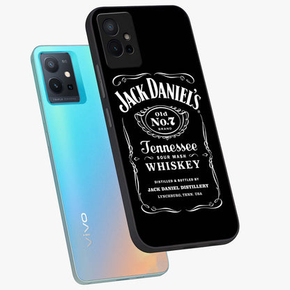 Vintage Whiskey Heritage Glass Case displayed in angled mockup highlighting retro beverage themed design with heritage aesthetic.