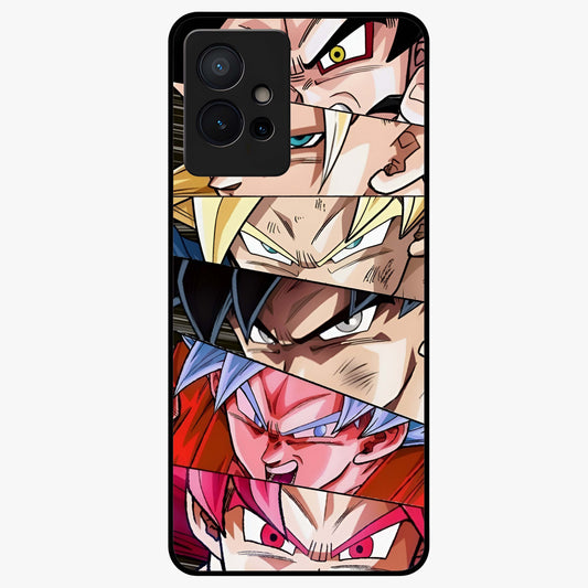 Anime Character Glass Case showing flat back view with vibrant anime artwork and glossy glass finish.