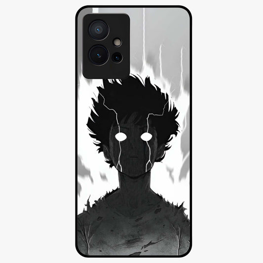 Awakened Inner Rage Glass Case showing flat back view with intense artistic artwork and glossy glass finish.